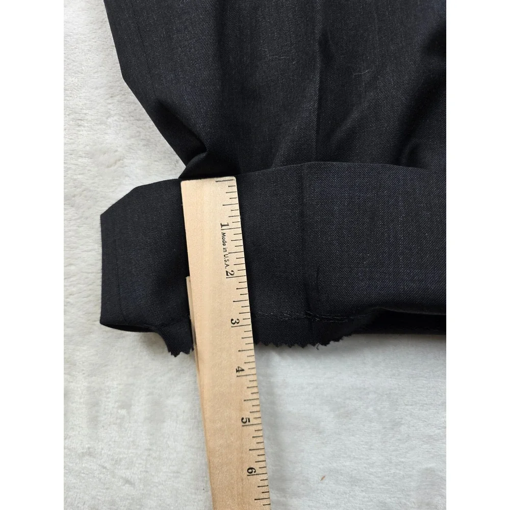Pronto Uomo‎ Platinum Suit Mens 44L 2 Piece Pants 38x30 Charcoal Gray 100% Wool